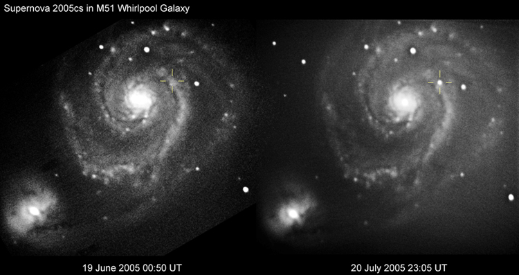 Supernova 2005cs in M51 - Solarworlds