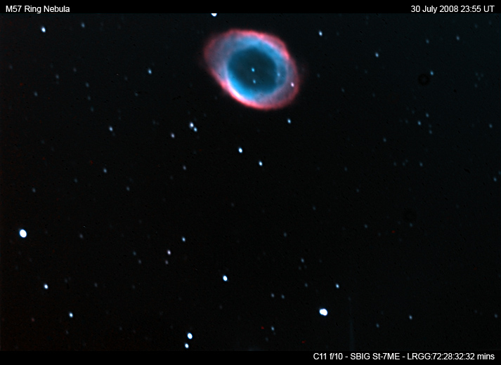 Solar Worlds - M57 Ring Nebula - July 2008