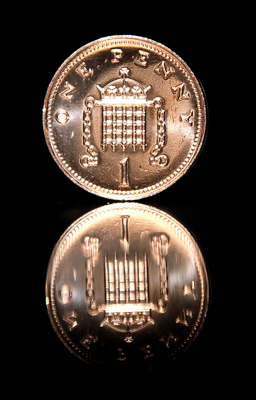 Penny Reflection - (c) Solar Worlds Digital Photography
