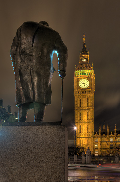 Churchill overlooking Westminster - (c) Solar Worlds Photography